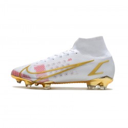 Nike Mercurial Superfly 8 Elite FG Season White Gold Soccer Cleats