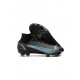 Nike Mercurial Superfly 8 Elite FG Black Iron Grey University Blue Soccer Cleats