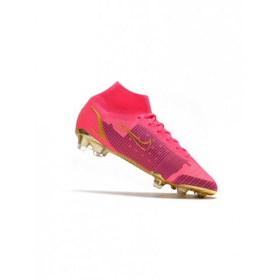 Nike Mercurial Superfly 8 Elite FG Pink Gold Soccer Cleats