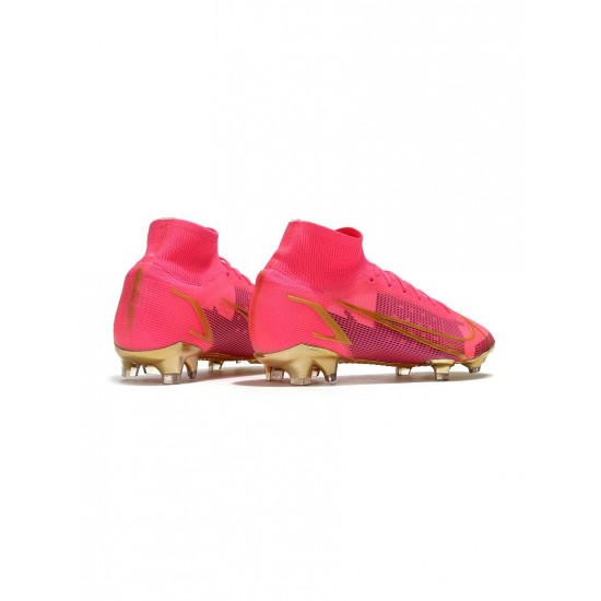 Nike Mercurial Superfly 8 Elite FG Pink Gold Soccer Cleats