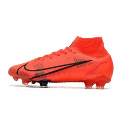 Nike Mercurial Superfly 8 Elite FG Red Black Soccer Cleats