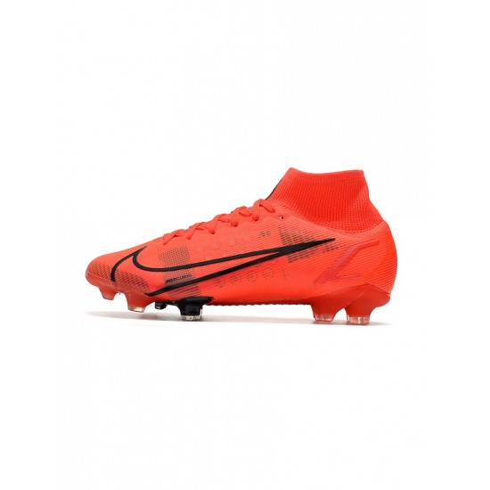 Nike Mercurial Superfly 8 Elite FG Red Black Soccer Cleats