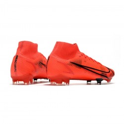 Nike Mercurial Superfly 8 Elite FG Red Black Soccer Cleats