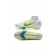 Nike Mercurial Superfly 8 Elite FG While Volt Blue Soccer Cleats