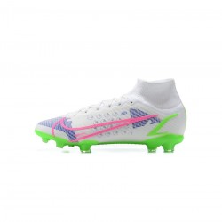Nike Mercurial Superfly 8 Elite FG White Pink Purple Volt Soccer Cleats