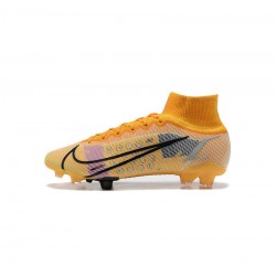 Nike Mercurial Superfly 8 Elite FG Yellow Black Soccer Cleats