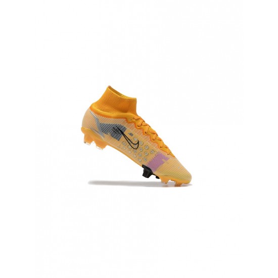 Nike Mercurial Superfly 8 Elite FG Yellow Black Soccer Cleats