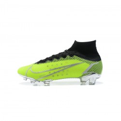 Nike Mercurial Superfly 8 Elite FG Volt Silver Black  Soccer Cleats