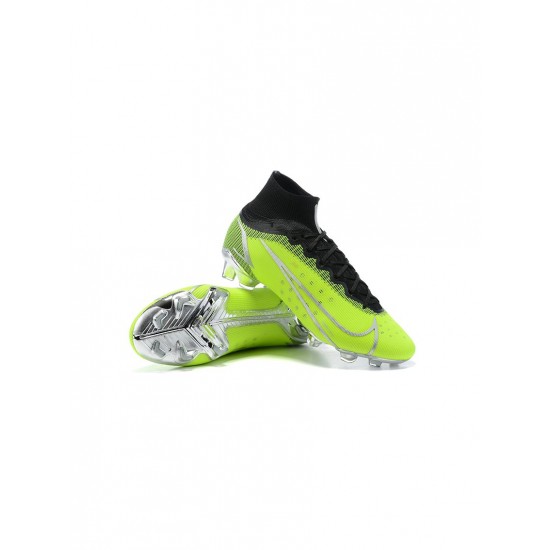 Nike Mercurial Superfly 8 Elite FG Volt Silver Black  Soccer Cleats