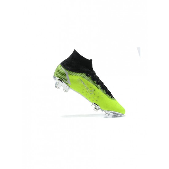 Nike Mercurial Superfly 8 Elite FG Volt Silver Black  Soccer Cleats