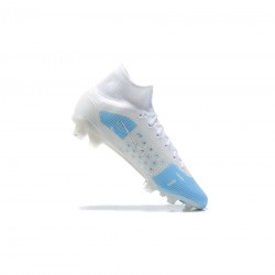 Nike Mercurial Superfly 8 Elite FG White Blue  Soccer Cleats