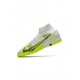 Nike Mercurial Superfly 8 Elite Safari TF White Black Metallic Silver Volt Soccer Cleats