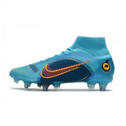 Nike Mercurial Superfly 8 Elite SG Pro Chlorine Blue Laser Orange Marina Soccer Cleats