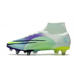 Nike Mercurial Superfly 8 Elite SG Pro Dream Speed 5 Barely Green Volt Electro Purple Soccer Cleats