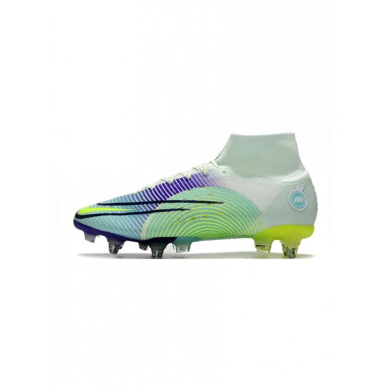 Nike Mercurial Superfly 8 Elite SG Pro Dream Speed 5 Barely Green Volt Electro Purple Soccer Cleats