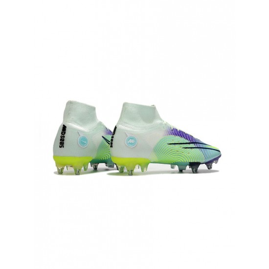 Nike Mercurial Superfly 8 Elite SG Pro Dream Speed 5 Barely Green Volt Electro Purple Soccer Cleats