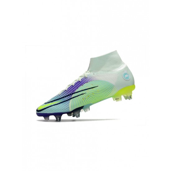 Nike Mercurial Superfly 8 Elite SG Pro Dream Speed 5 Barely Green Volt Electro Purple Soccer Cleats