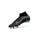 Nike Mercurial Superfly 8 Elite SG Pro Black Metallic Gold Metallic Silver Soccer Cleats