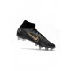 Nike Mercurial Superfly 8 Elite SG Pro Black Metallic Gold Metallic Silver Soccer Cleats