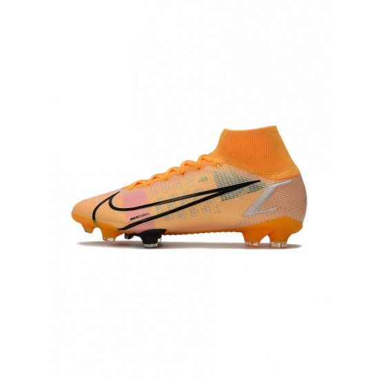 Nike Mercurial Superfly 8 Elite SG Pro Orange Black Multicolor Soccer Cleats