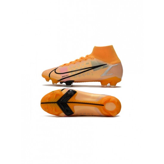 Nike Mercurial Superfly 8 Elite SG Pro Orange Black Multicolor Soccer Cleats