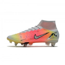 Nike Mercurial Superfly 8 Elite SG Pro White Metallic Silver Pure Platinum Soccer Cleats