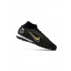 Nike Mercurial Superfly 8 Elite TF Black Metallic Gold Metallic Silver Soccer Cleats