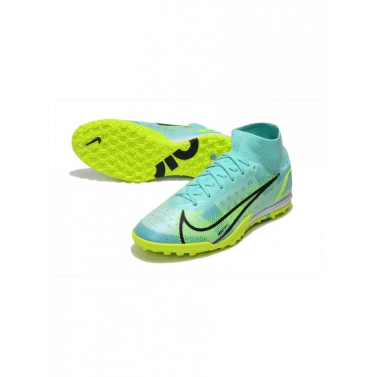 Nike Mercurial Superfly 8 Elite TF Dynamic Turquoise Lime Glow Soccer Cleats