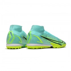 Nike Mercurial Superfly 8 Elite TF Dynamic Turquoise Lime Glow Soccer Cleats