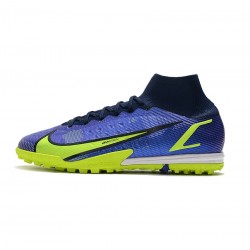 Nike Mercurial Superfly 8 Elite TF Sapphire Volt Blue Void Soccer Cleats