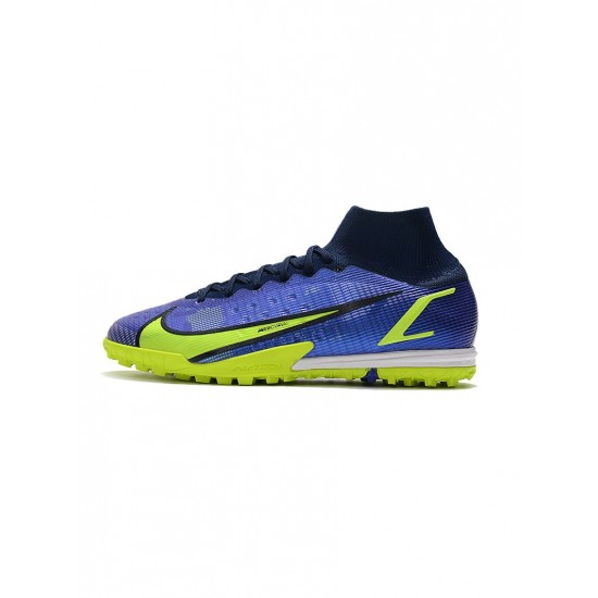 Nike Mercurial Superfly 8 Elite TF Sapphire Volt Blue Void Soccer Cleats