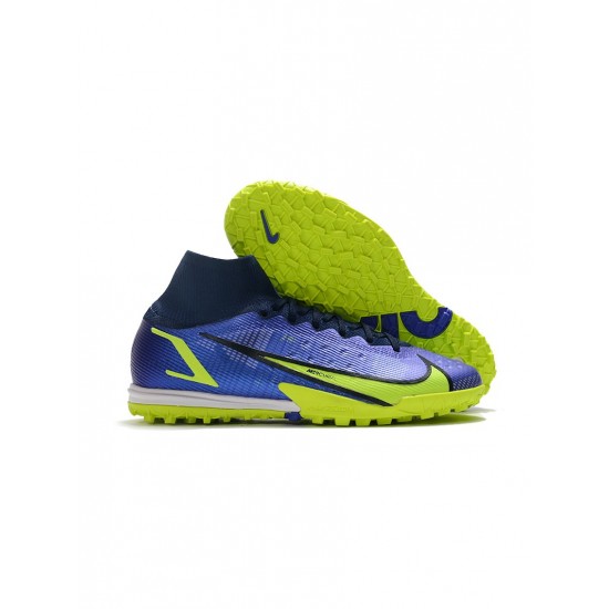 Nike Mercurial Superfly 8 Elite TF Sapphire Volt Blue Void Soccer Cleats