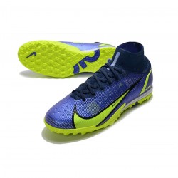 Nike Mercurial Superfly 8 Elite TF Sapphire Volt Blue Void Soccer Cleats