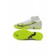 Nike Mercurial Superfly 8 Elite TF Whiteblackmetallic Silver Volt Soccer Cleats