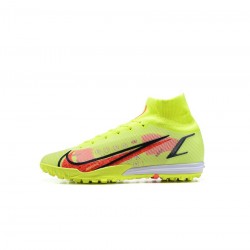 Nike Mercurial Superfly 8 Elite TF Volt Bright Crimson Black Soccer Cleats