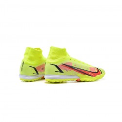 Nike Mercurial Superfly 8 Elite TF Volt Bright Crimson Black Soccer Cleats