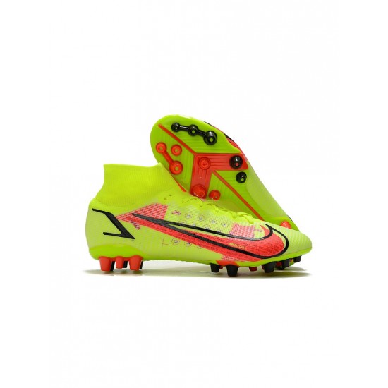 Nike Mercurial Superfly 8 Montivation Pack AG Pro Volt Bright Crimson Black Soccer Cleats