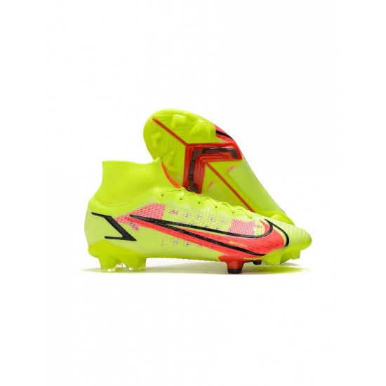 Nike Mercurial Superfly 8 Montivation Pack FG Volt Bright Crimson Black Soccer Cleats