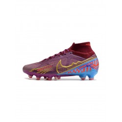 Nike Mercurial Superfly 9 Elite AG Pro Km Edition Dark Beetroot Soccer Cleats