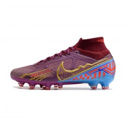 Nike Mercurial Superfly 9 Elite AG Pro Km Edition Dark Beetroot Soccer Cleats