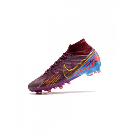 Nike Mercurial Superfly 9 Elite AG Pro Km Edition Dark Beetroot Soccer Cleats
