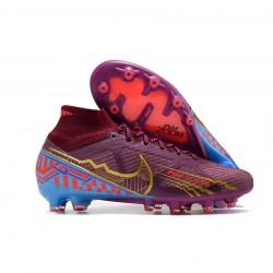 Nike Mercurial Superfly 9 Elite AG Pro Km Edition Dark Beetroot Soccer Cleats