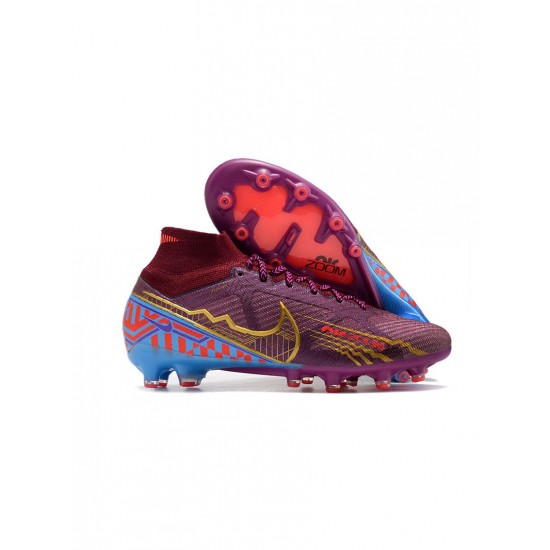 Nike Mercurial Superfly 9 Elite AG Pro Km Edition Dark Beetroot Soccer Cleats