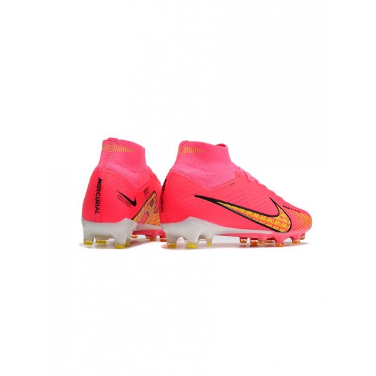 Nike Mercurial Superfly 9 Elite AG Pro Pink White Black Volt Soccer Cleats