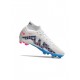 Nike Mercurial Superfly 9 Elite FG White Blue Pink Soccer Cleats