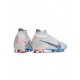 Nike Mercurial Superfly 9 Elite FG White Blue Pink Soccer Cleats