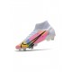 Nike Mercurial Superfly Dragonfly 8 Elite SG Pro White Metallic Silver Dark Raisin Soccer Cleats