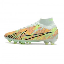 Nike Mercurial Superfly Elite 9 AG Pro Barely Green Blackened Blue Total Orange Soccer Cleats