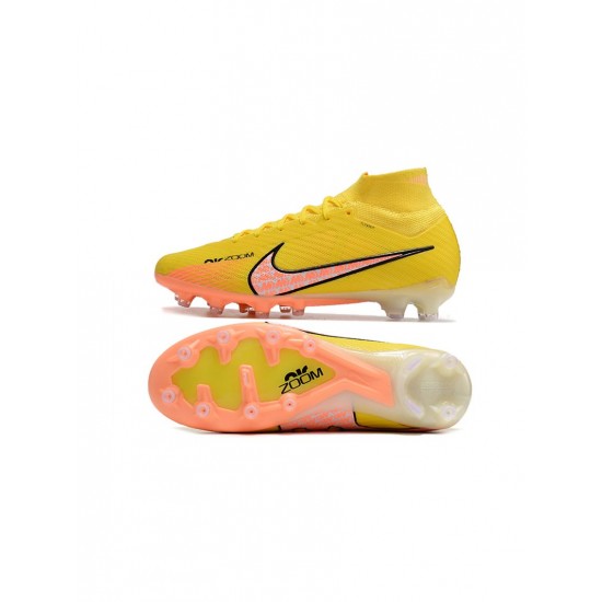 Nike Mercurial Superfly Elite 9 AG Pro Yellow Strike Sunset Glow Barely Grape Soccer Cleats
