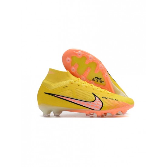 Nike Mercurial Superfly Elite 9 AG Pro Yellow Strike Sunset Glow Barely Grape Soccer Cleats